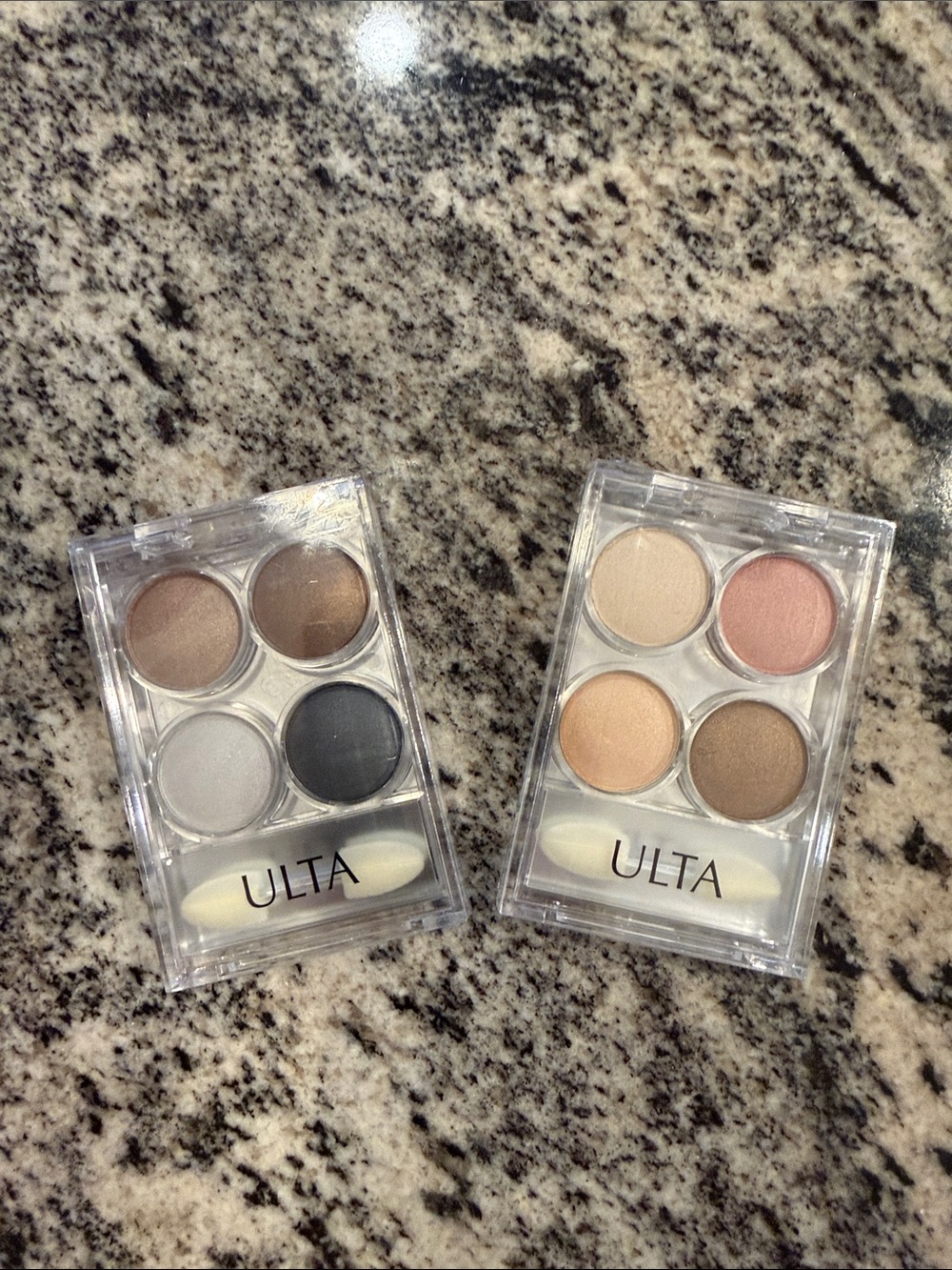 Ulta Beauty Eyeshadow Quads  - Warm Brown, Champagne, Rose & Charcoal Picks
